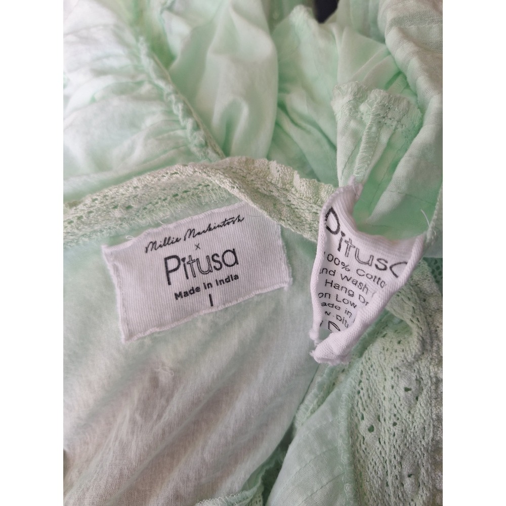 Pitusa x Millie Mackintosh Cotton Edwardian Cottage Prairie Easter Maxi Dress - Picture 11 of 14